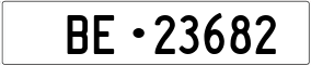 Trailer License Plate